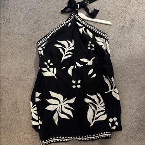 LOFT halter dress Size 18.  Cotton side zipper.  Super cute. Worn twice